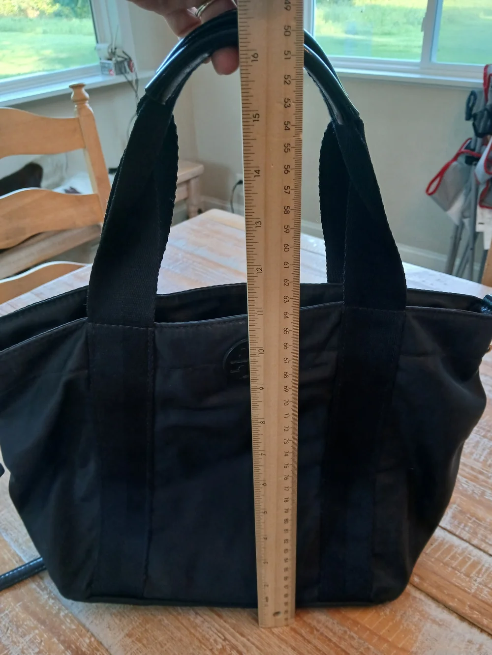 Tory Burch Black Nylon Tote Bag